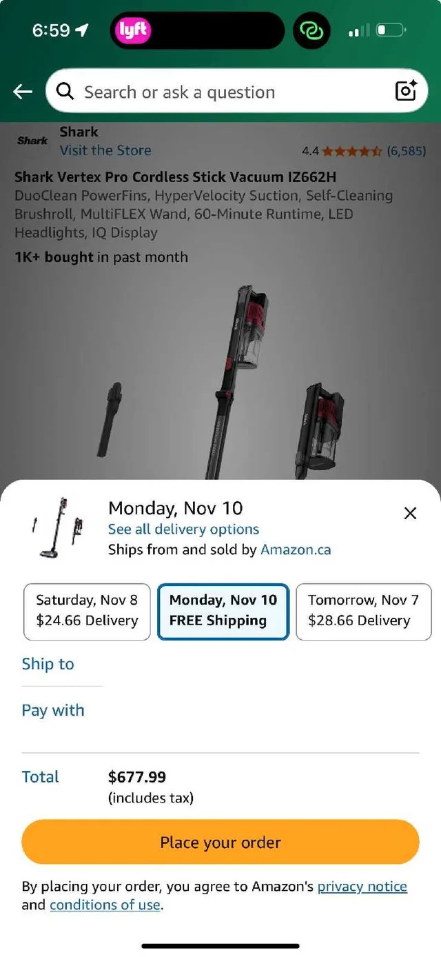 Shark Cordless Vertex Pro Stick Vacuum Cleaner thumbnail