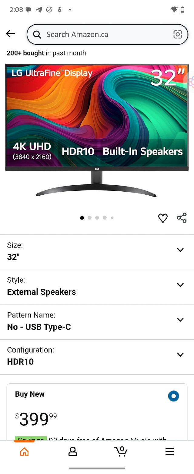 LG 32UR500K-B Ultrafine 32-inch 4K
