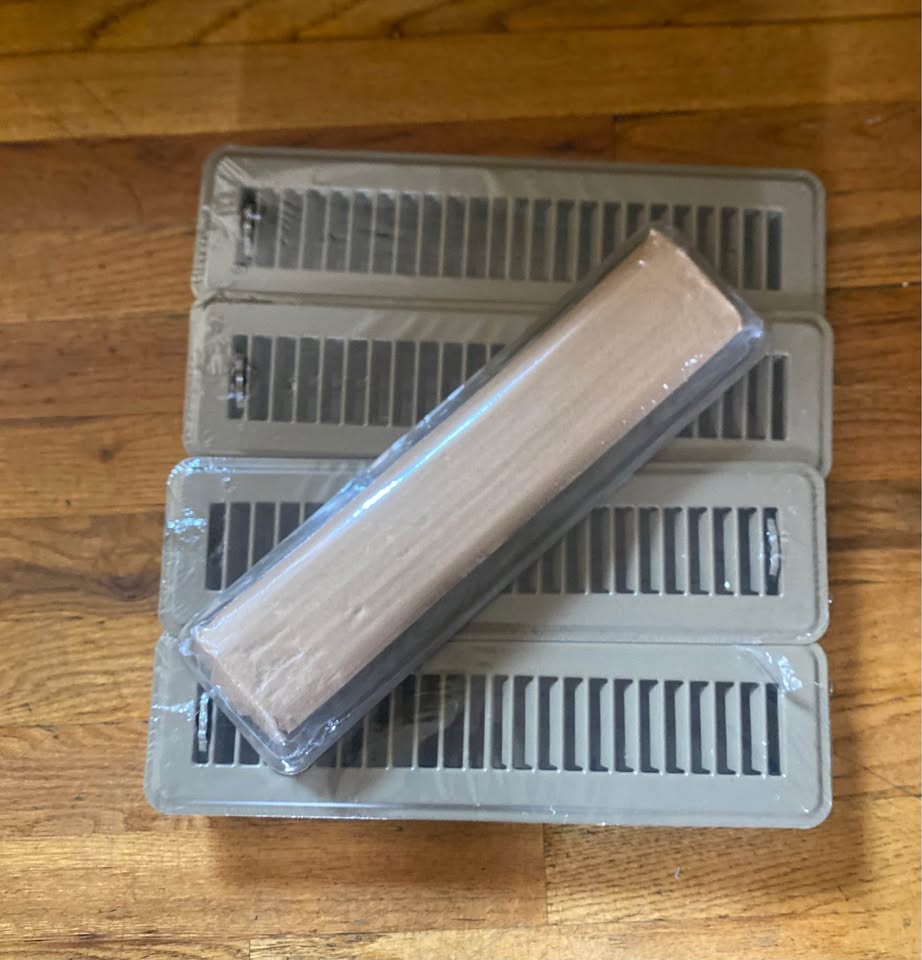 [5 Pack] Fits 2x10 and 10x2 Duct Opening | Floor Register with L - photo 3