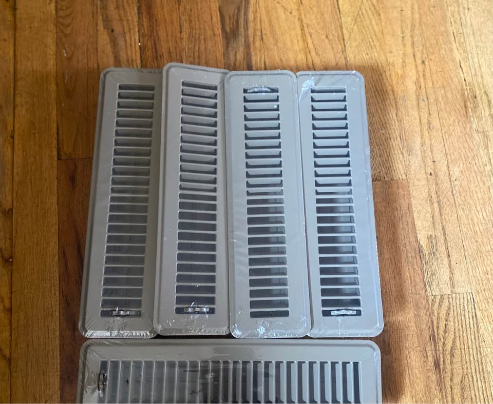 [5 Pack] Fits 2x10 and 10x2 Duct Opening | Floor Register with L - photo 4