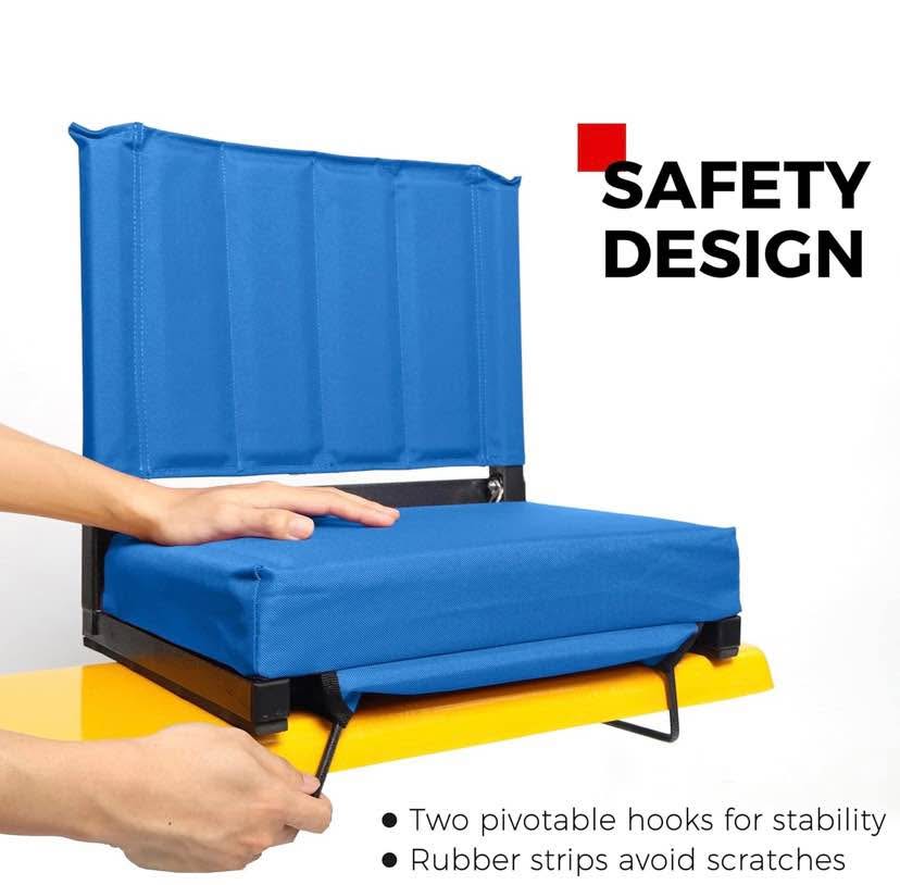 SPORT BEATS Stadium Seats with Back Support Bleacher Chairs with - photo 2