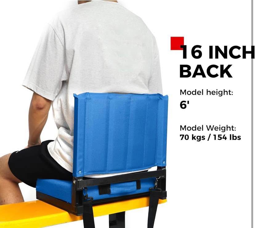 SPORT BEATS Stadium Seats with Back Support Bleacher Chairs with - photo 5
