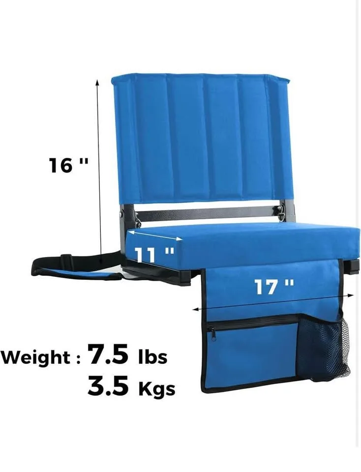 SPORT BEATS Stadium Seats with Back Support Bleacher Chairs with image indicator(6)