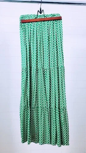 Two Piece Cropped Halter Top & Maxi Skirt, Size Small