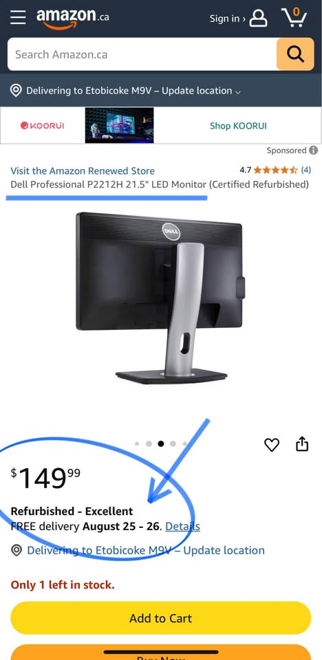 DELL Desktop Monitor P2212H - photo 2