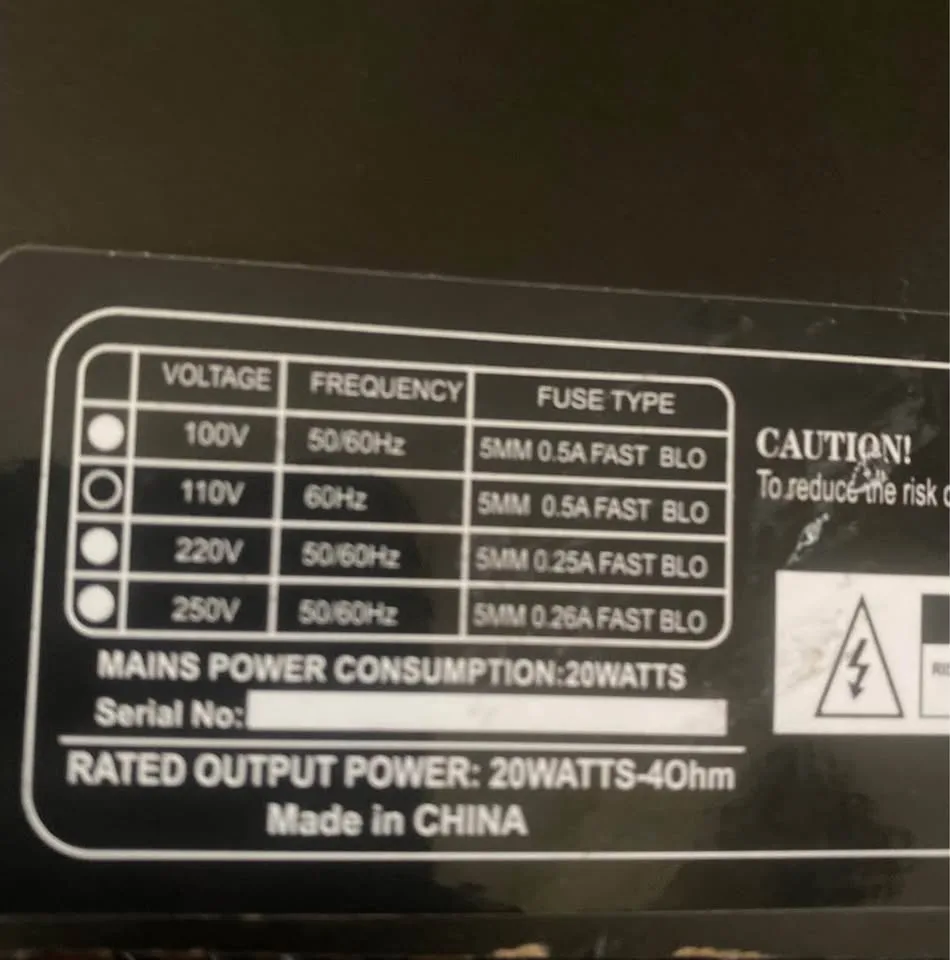 Master Play GA-20 Guitar Amplifier image indicator(3)