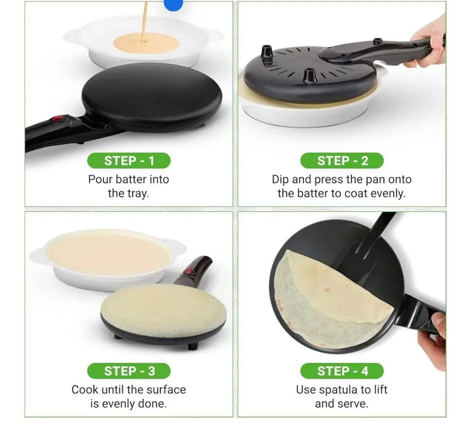 Electric Griddle Crepe Pancake Maker image indicator(2)