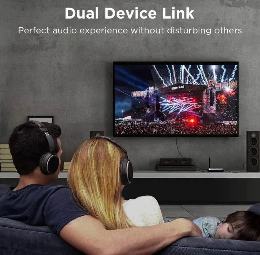 Bluetooth Transmitter Receiver 3-in-1 Bluetooth 5.0 Audio Adapte image indicator(2)