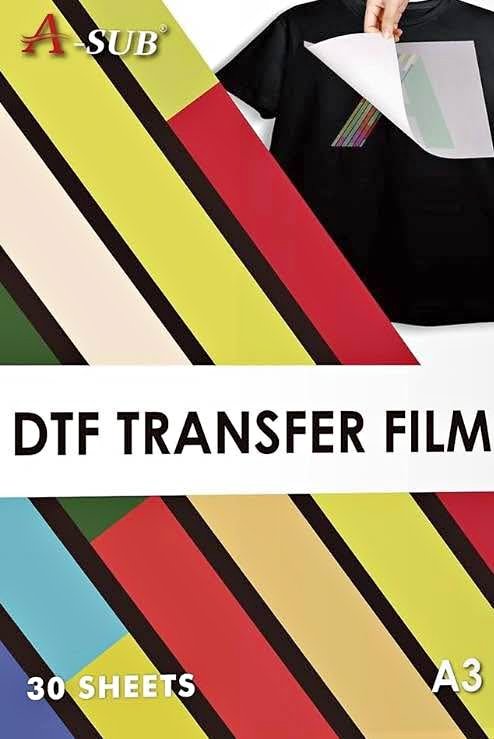 A-SUB DTF Transfer Film A3(11.7x16.5 Inch) - 30 Sheets Double Si