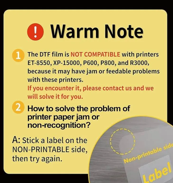 A-SUB DTF Transfer Film A3(11.7x16.5 Inch) - 30 Sheets Double Si image indicator(6)