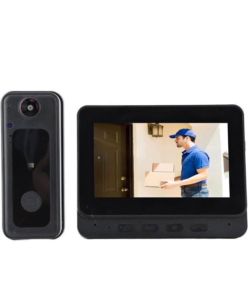 Video Doorbell Intercom System, 4.3 Inches Video Doorbell Camera