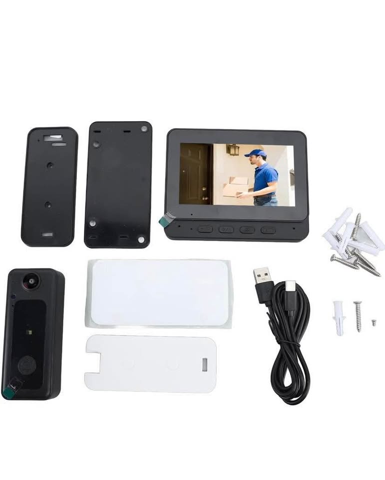 Video Doorbell Intercom System, 4.3 Inches Video Doorbell Camera - photo 2