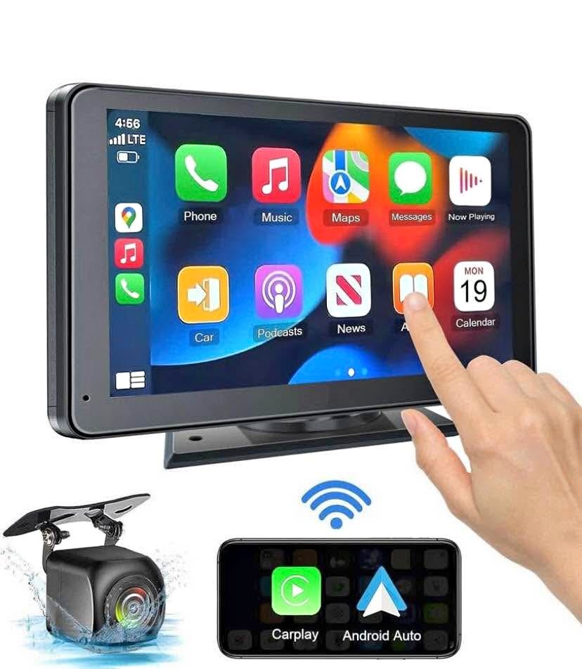 Portable Wireless Apple CarPlay and Android Auto Screen