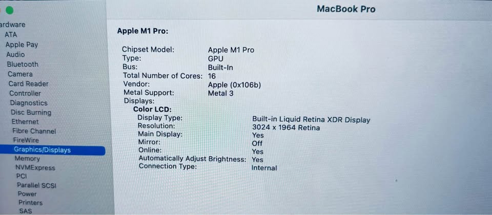 Apple Macbook Pro 14” M1 PRO 16GB 1TB Open Box New Fully Functio - photo 3