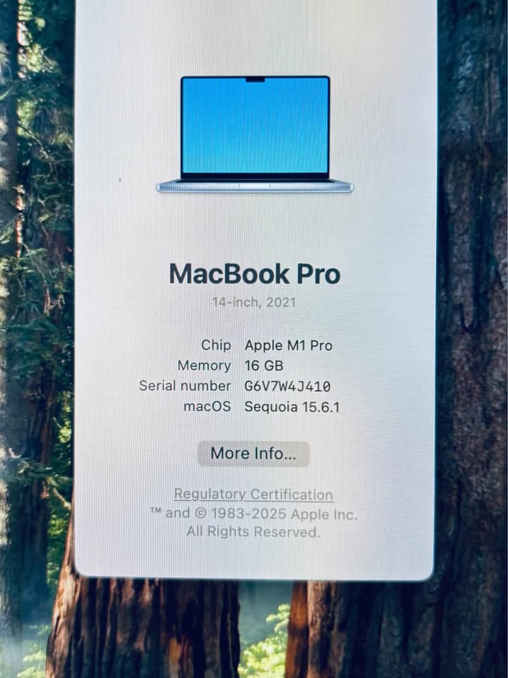 Apple Macbook Pro 14” M1 PRO 16GB 1TB Open Box New Fully Functio - photo 4