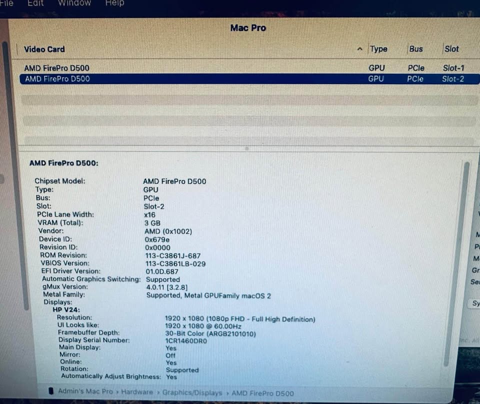 Apple Mac Pro 3Ghz INTEL 8-CORE XEON 32GB RAM 500GB D500 - photo 5