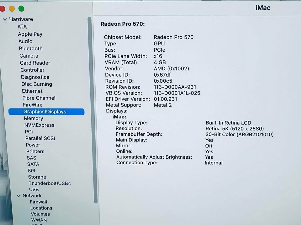 Apple iMac 27” 5K Retina 2017 3.4Ghz Core i5 16GB RAM 1TB Radeon - photo 5
