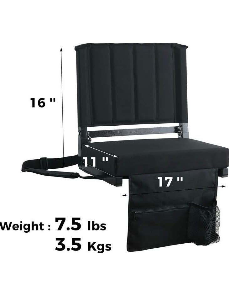 Stadium Seats with Back Support Bleacher Chairs with Back and Cu - photo 3