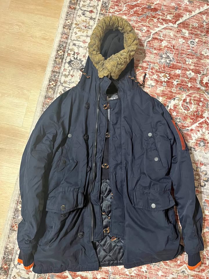 Superdry The Microfibre Parka Jacket - Size L