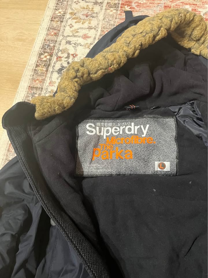 Superdry The Microfibre Parka Jacket - Size L - photo 2