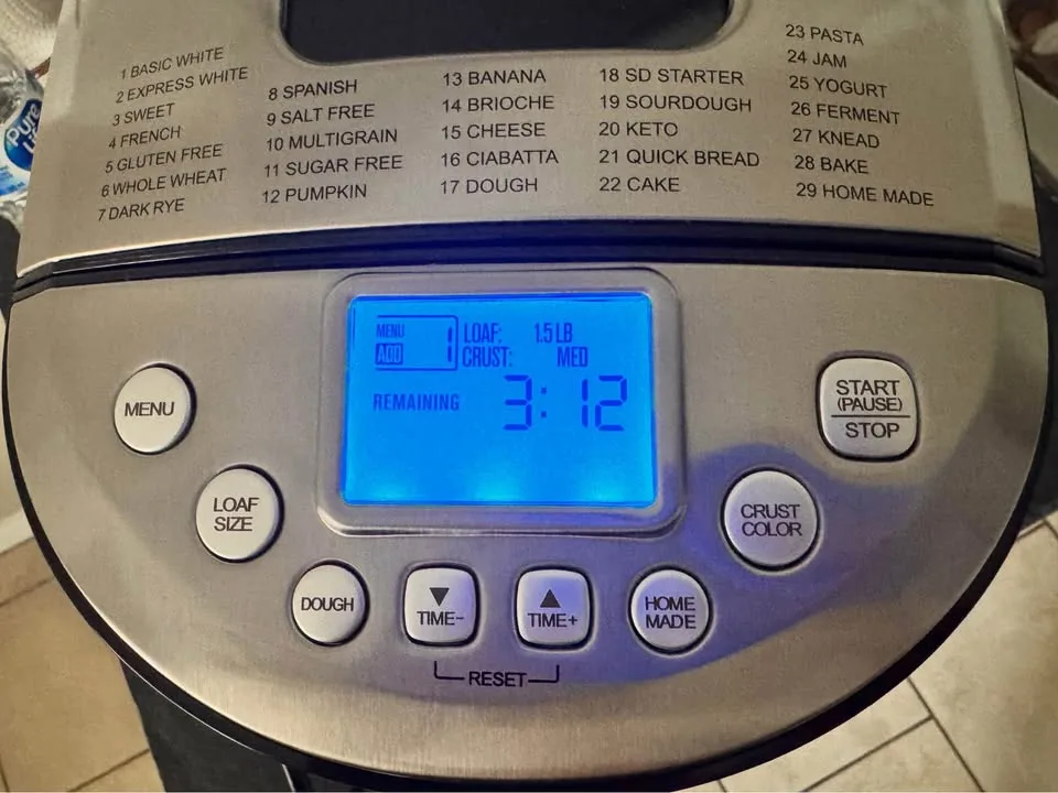 KITCHENARM 29-in-1 SMART Bread Machine image indicator(4)