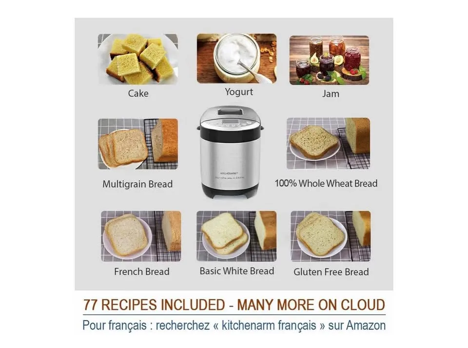 KITCHENARM 29-in-1 SMART Bread Machine image indicator(10)