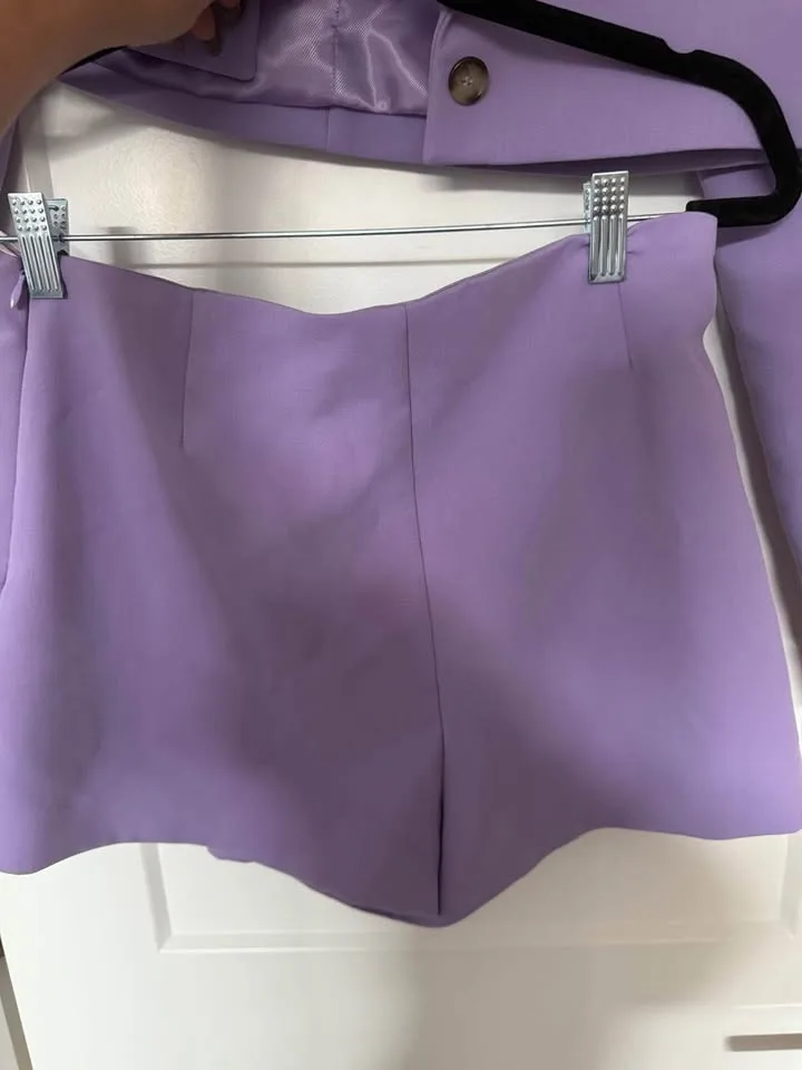 Zara skort and blazer set lilac image indicator(2)