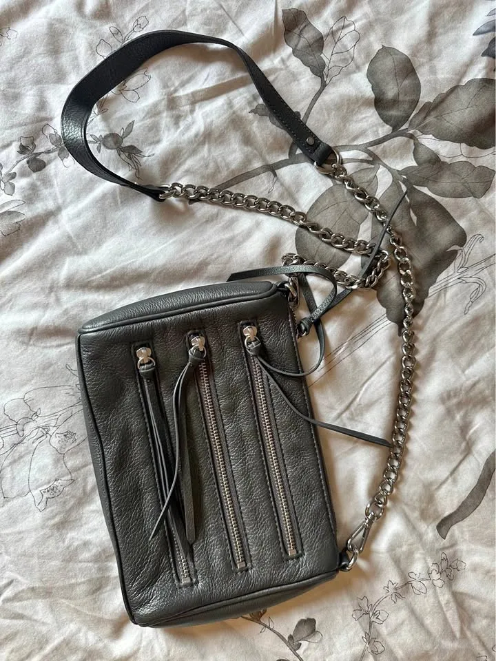 Danier leather metallic crossbody