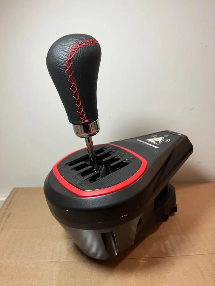 TH8S Thrustmaster shifter modded(Leather knob and H shifter magn image indicator(2)