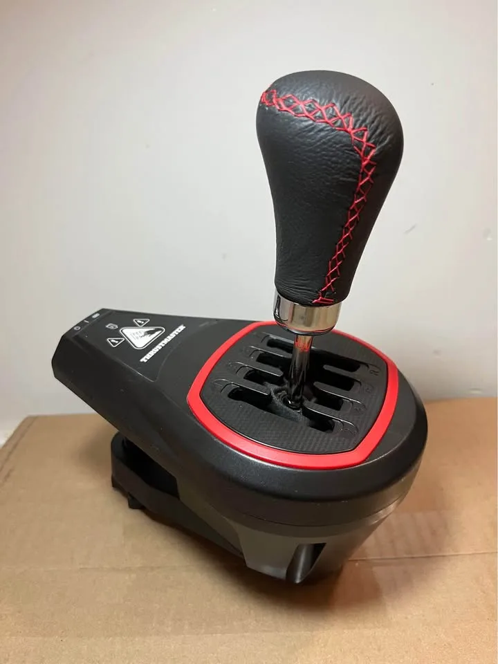 TH8S Thrustmaster shifter modded(Leather knob and H shifter magn image indicator(3)