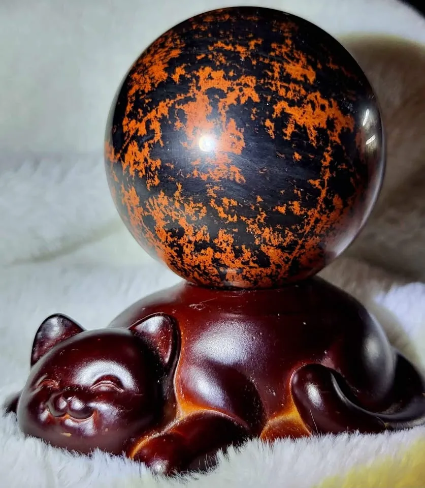 Mahogany Obsidian Sphere - 3 available image indicator(4)