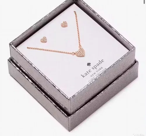 Kate Spade Heart Earrings and Necklace Gift Set thumbnail