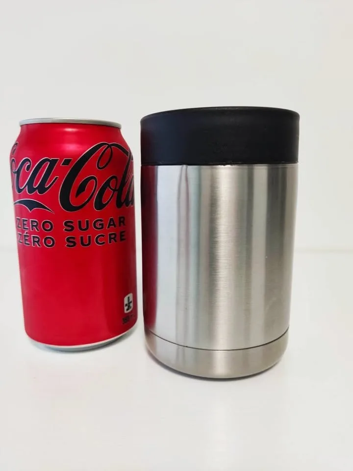 Stainless Steel Insulated Soda Pop Beer Can Koozie 12oz Cooler image indicator(2)