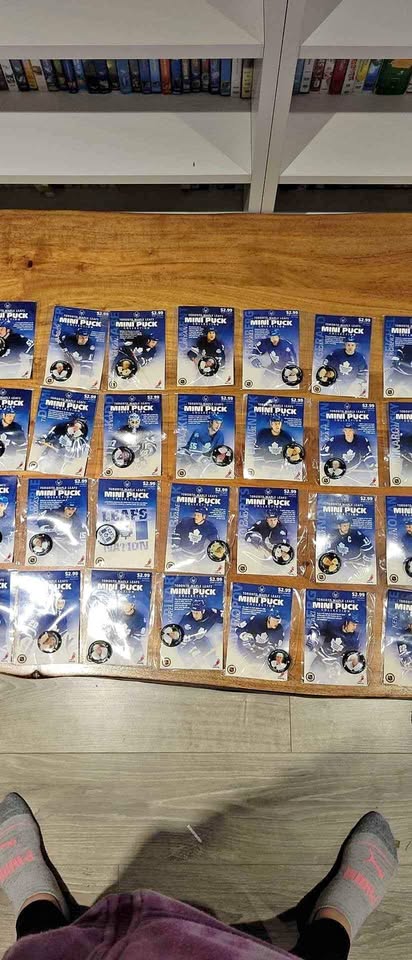 Toronto Maple Leafs Mini Pucks 2003/2004 full set of 28 pucks