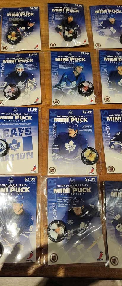 Toronto Maple Leafs Mini Pucks 2003/2004 full set of 28 pucks - photo 3