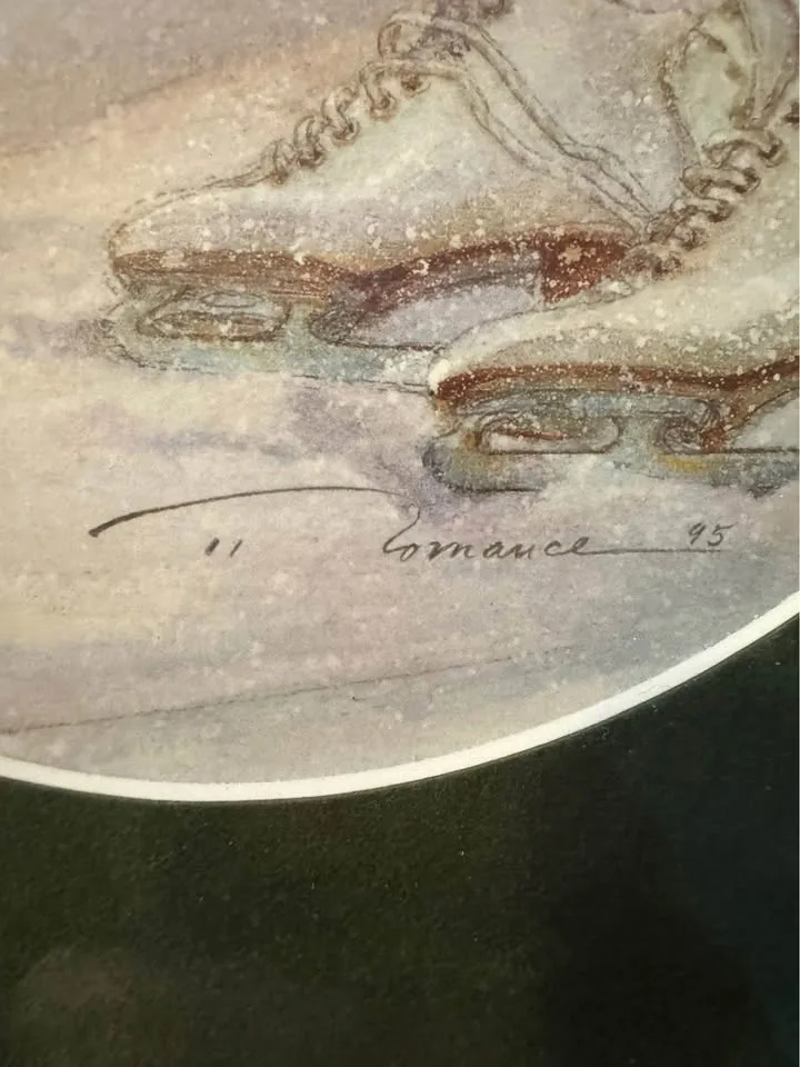 a print of the painting "Evening Skaters" by Canadian artist Tri image indicator(2)