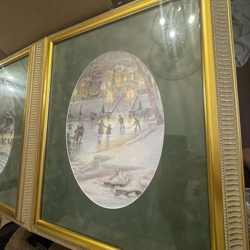 a print of the painting "Evening Skaters" by Canadian artist Tri image indicator(4)