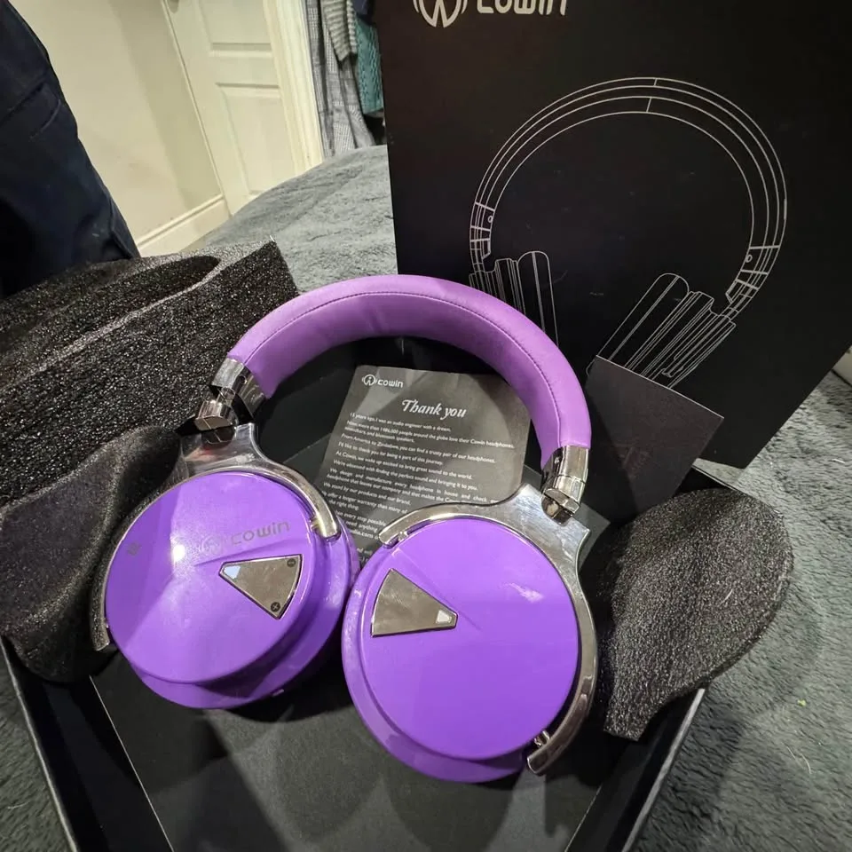 🎧 Cowin Over-Ear Wireless Headphones – Purple – Brand New! image indicator(2)