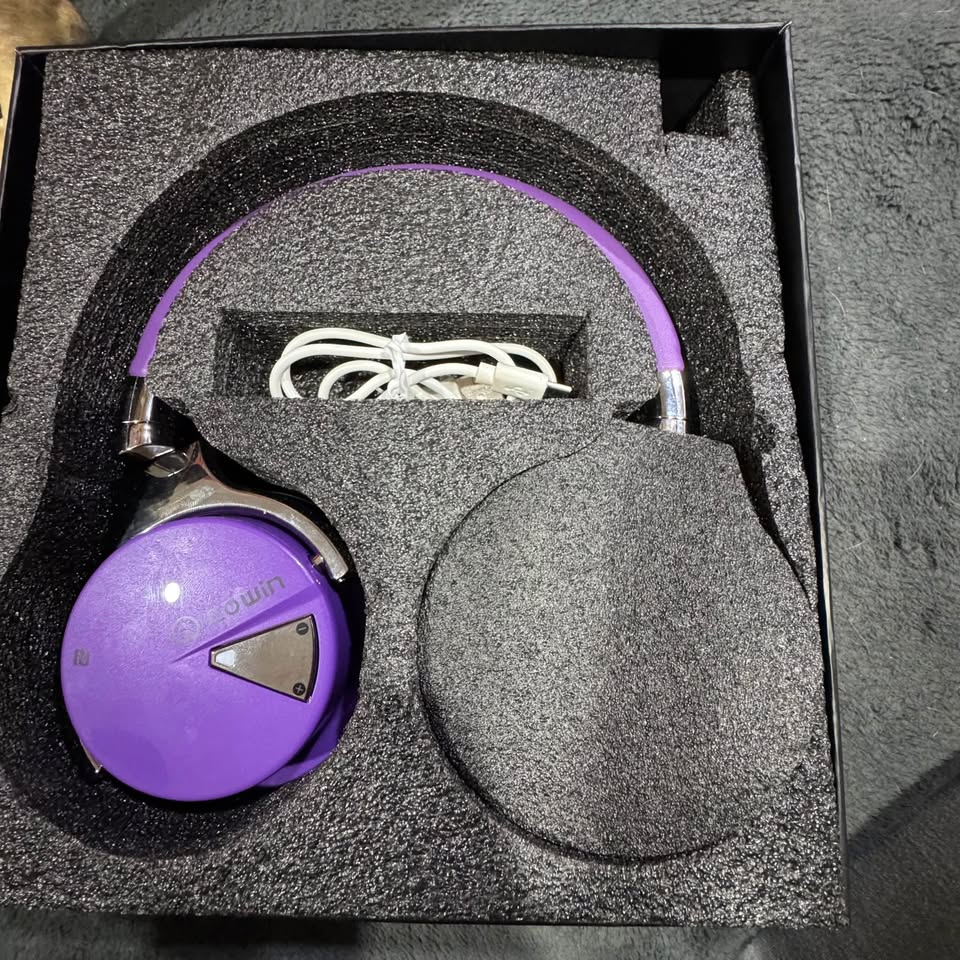 🎧 Cowin Over-Ear Wireless Headphones – Purple – Brand New! - photo 5