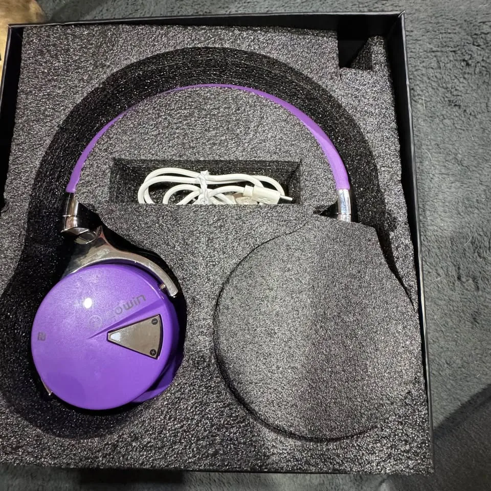 🎧 Cowin Over-Ear Wireless Headphones – Purple – Brand New! image indicator(5)