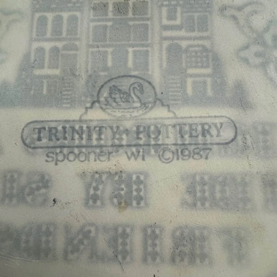 🏡 Vintage TRINITY POTTERY Decorative Ceramic plaque image indicator(3)