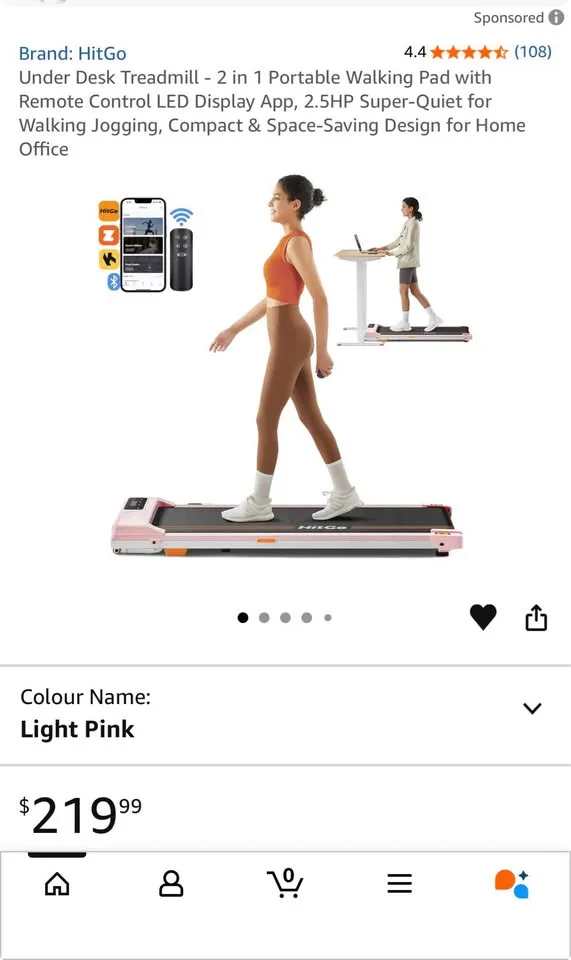 HitGo - Under Desk Treadmill Pad image indicator(4)