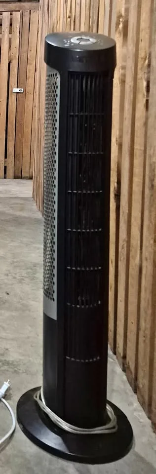 Tower Fan - Black with Remote & Timer - Seville Classics thumbnail