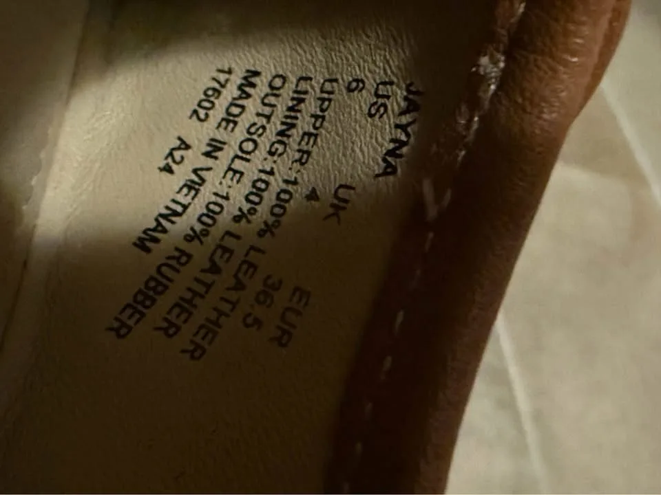 Ralph Lauren Ballet Flats NIB Cognac Brown size 6 image indicator(5)