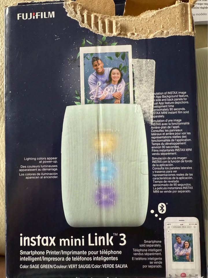 Instax mini Link 3 wireless photo polaroid phone printer - photo 2