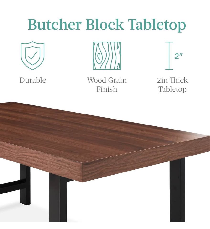 butcher block coffee table - photo 5
