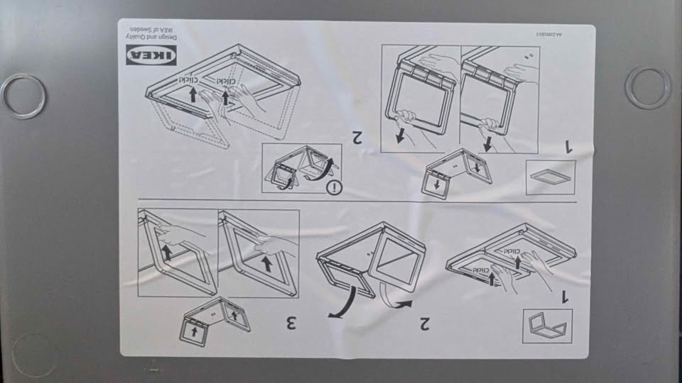 IKEA KLIPSK Bed tray/table, gray Foldable & Durable , Buy 2 Get - photo 5