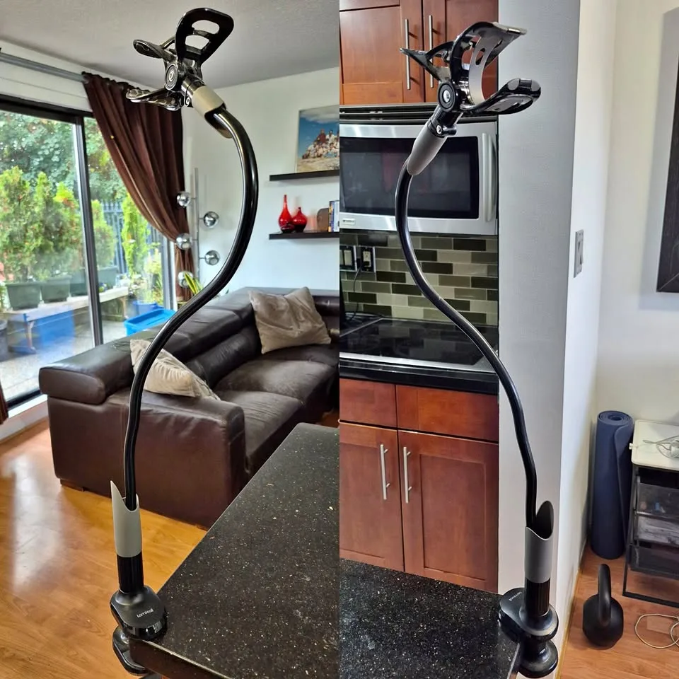 Gooseneck Phone Holder 38.6" - Flexible Bed & Desk Mount thumbnail