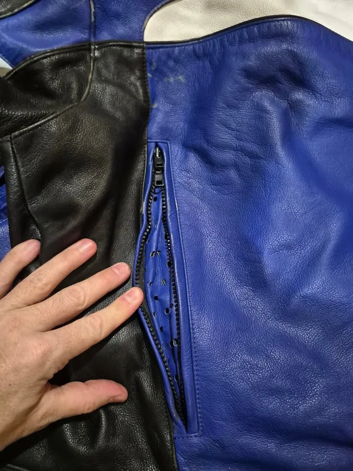 First Gear Leather Motorcycle Jacket Size 42 image indicator(8)