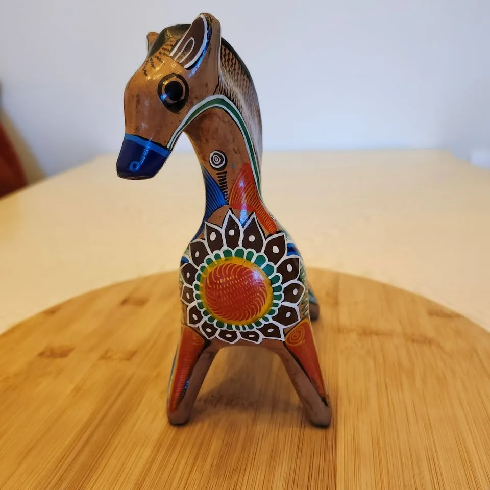 Vintage Hand Painted Ceramic Horse Coin Bank image indicator(3)